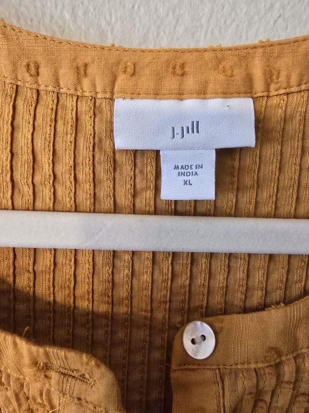 J. Jill Mustard Pintuck Peasant Tunic - Women's - Picture 2 of 4